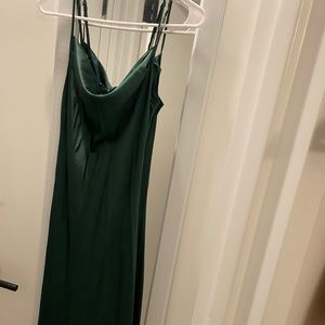 Satin midi dress